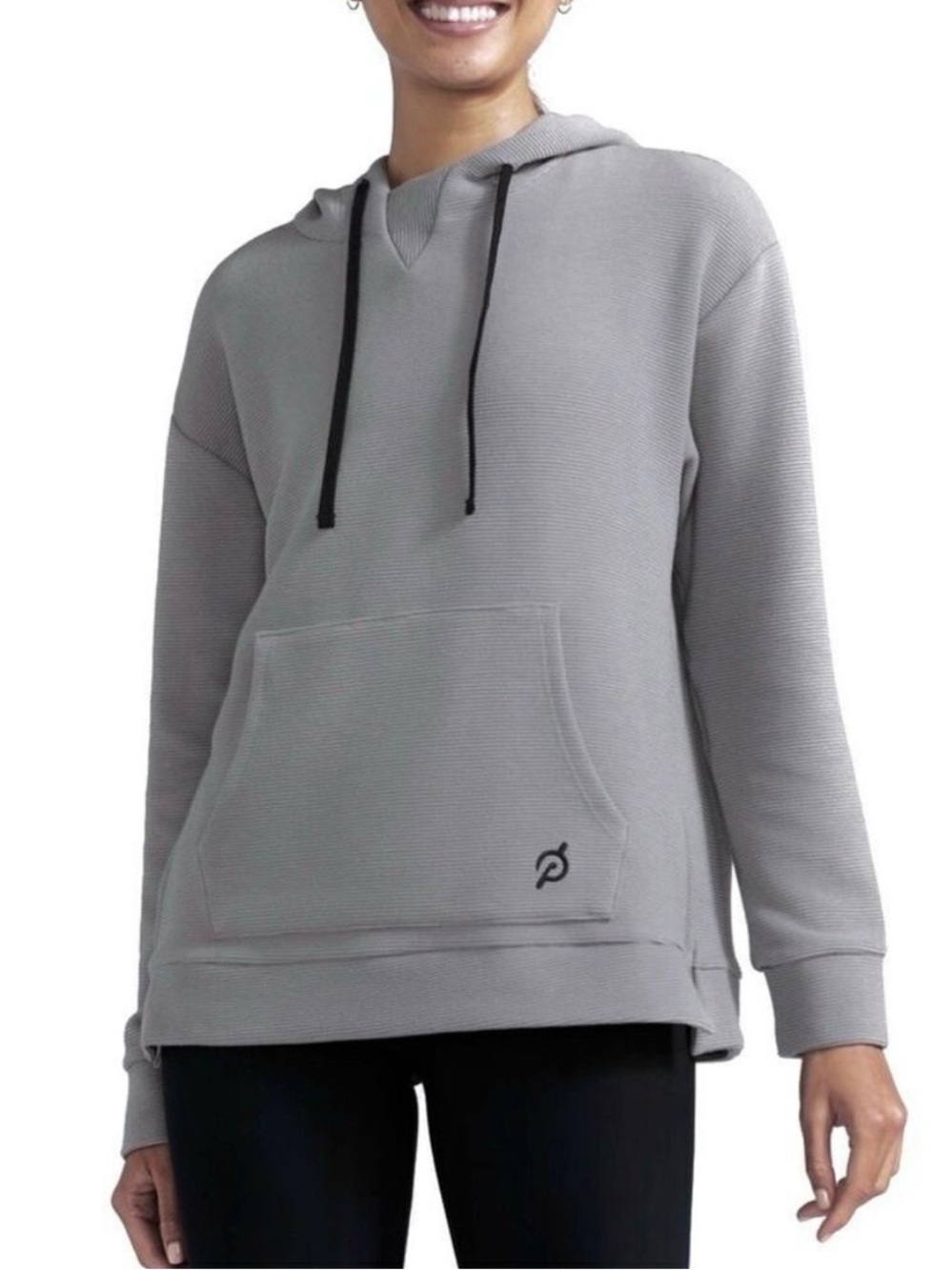 Peloton Oversized Ribbed Side Zip Hoodie